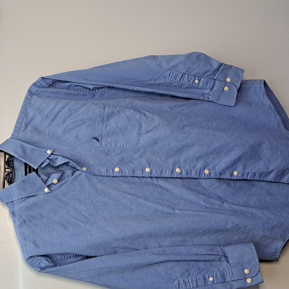 Nautica Blue and Stafford Purple Men's Button Down Dress Shirt Bundle - Picture 2 of 12